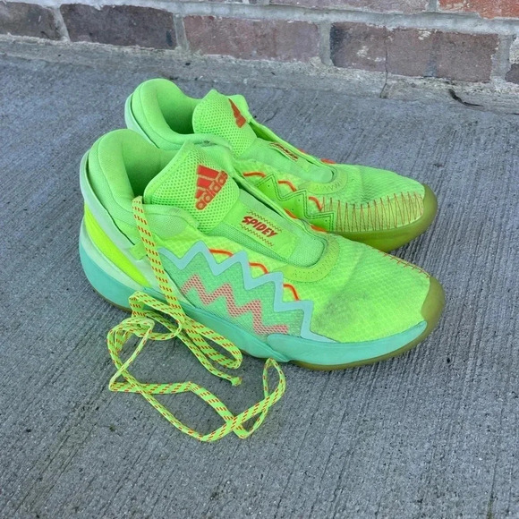adidas Other - Men’s Adidas Spidey Sense D.O.N. Shoes Sneakers Neon Yellow Green Size 9